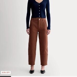 Everlane The Utility Barrel Pant Rosewood size 00